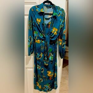 Two piece midi dress with shrug/jacket.